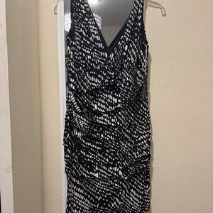 Saint Tropez West Black and White Mini Dress